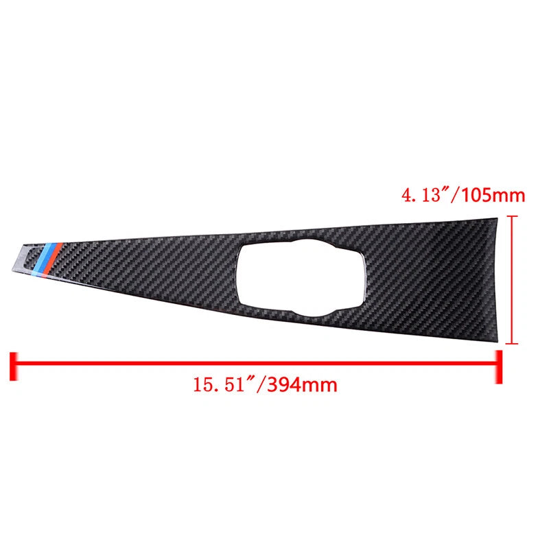 Real Carbon Fiber Multimedia Panel Cover Trim for BMW 3 4 Series (2012-2020)
