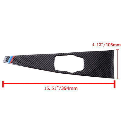 Real Carbon Fiber Multimedia Panel Cover Trim for BMW 3 4 Series (2012-2020)