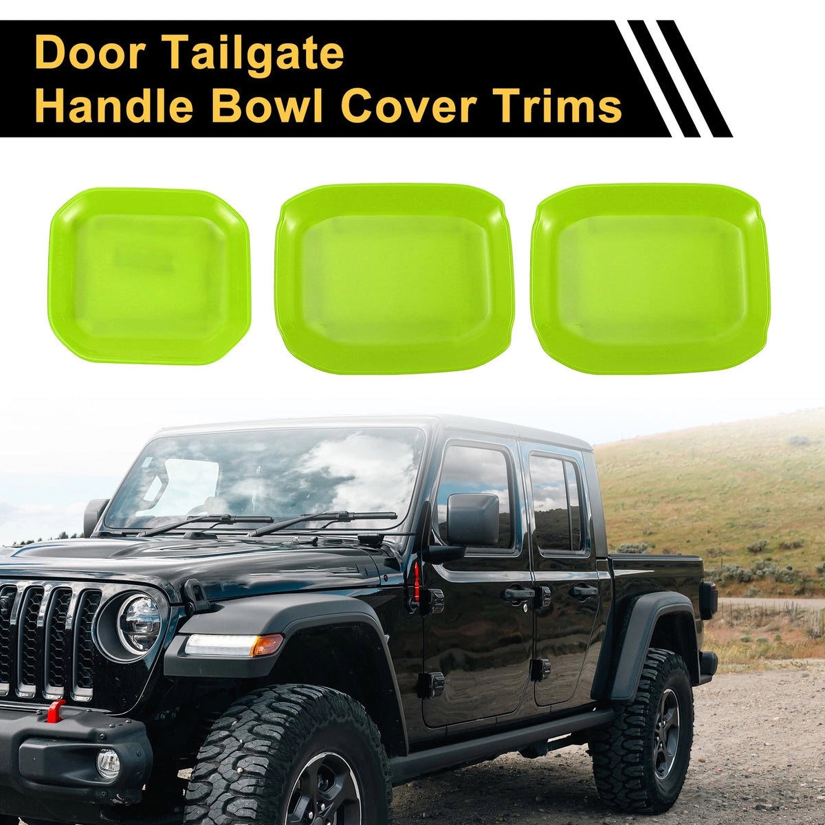Exterior Door Handle Bowl Cover Trims for Jeep Gladiator JT (2020-2024)