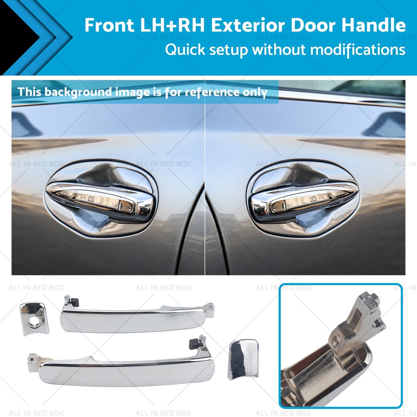 Exterior Door Handle Pair for Nissan Murano Z50 V6 3.5L (2005-2009)