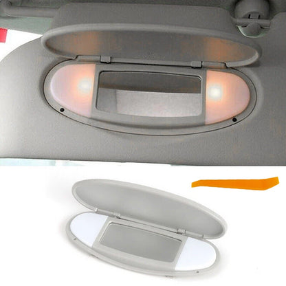 Sun Visor Vanity Mirror Cover for BMW Mini R55 R56 R60 (2007-2014) Gray