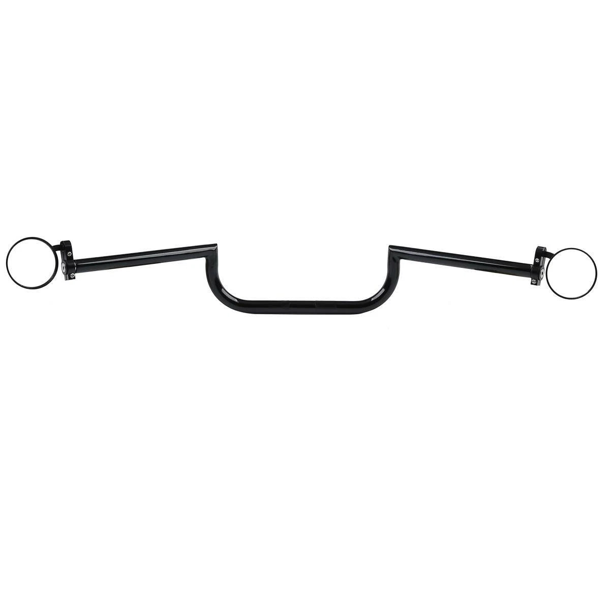 7/8" Black Handlebar & End Mirrors for Cafe Racer Bobber Chopper Dyna