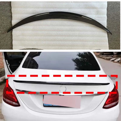 Dry Carbon Fiber Rear Trunk Spoiler Wing for Benz W205 C300 C63 C43 AMG 2015-21