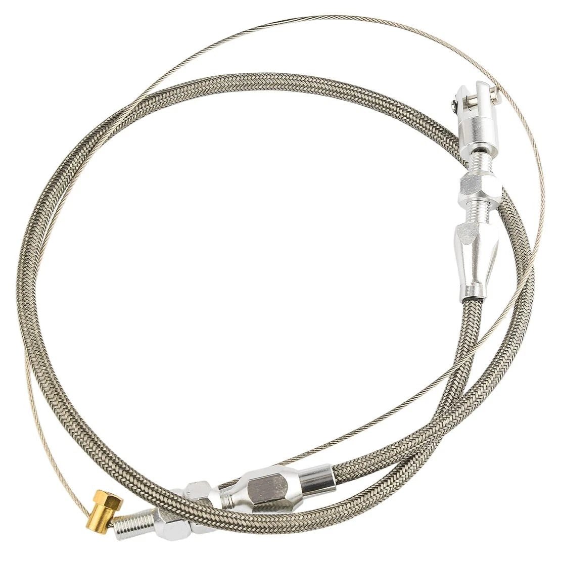 24" Adjustable Braided Throttle Cable for Ford Mustang 302 5.0L