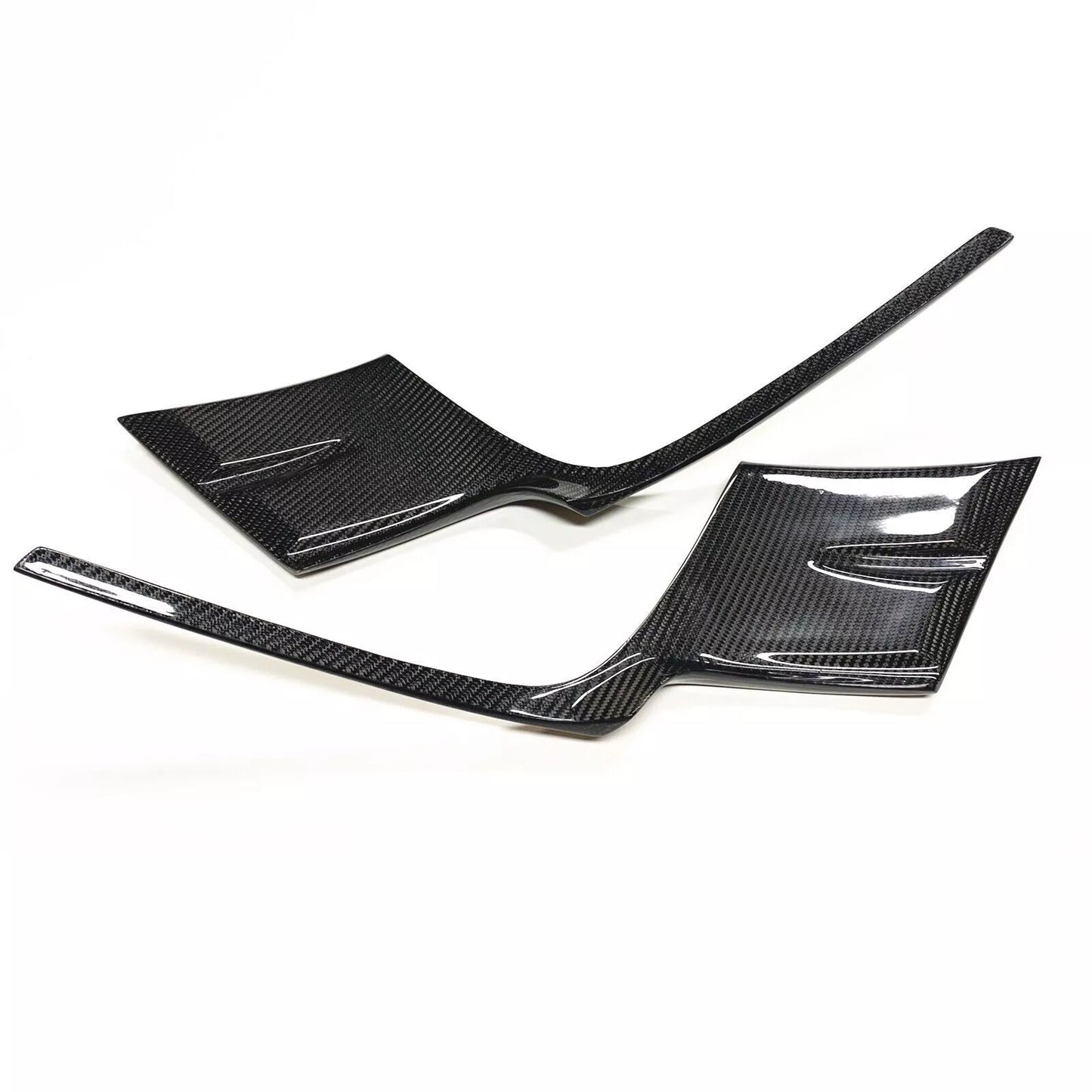 2 x Rear Side Spoiler Splitter Covers for Porsche Carrera 992 (2018-2023)