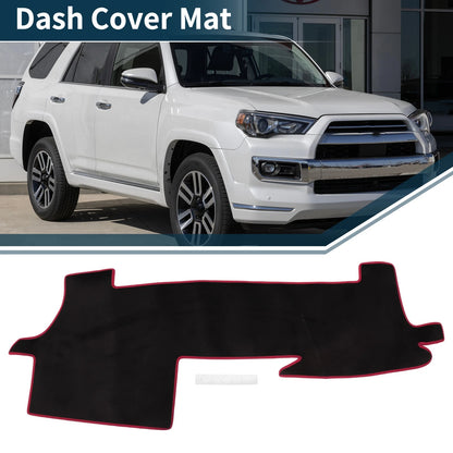 Dash Cover Mat Sun Protector Pad for Toyota Mark X Black Red