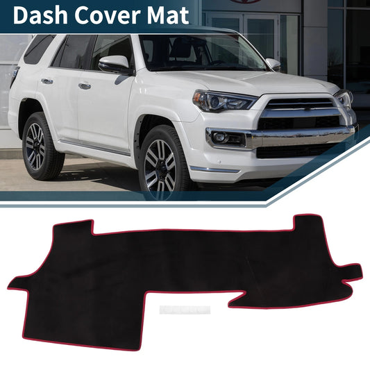 Dash Cover Mat Sun Protector Pad for Toyota Mark X Black Red
