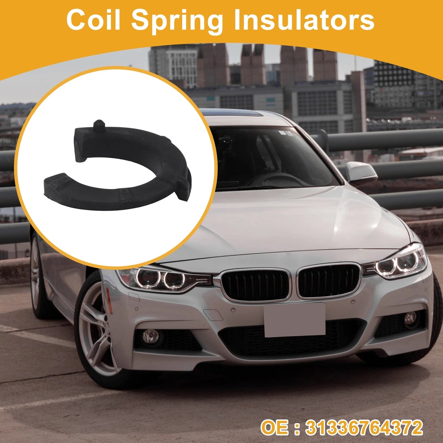 Coil Spring Insulators for BMW 328 2007-2013 Rubber 1 x Pair