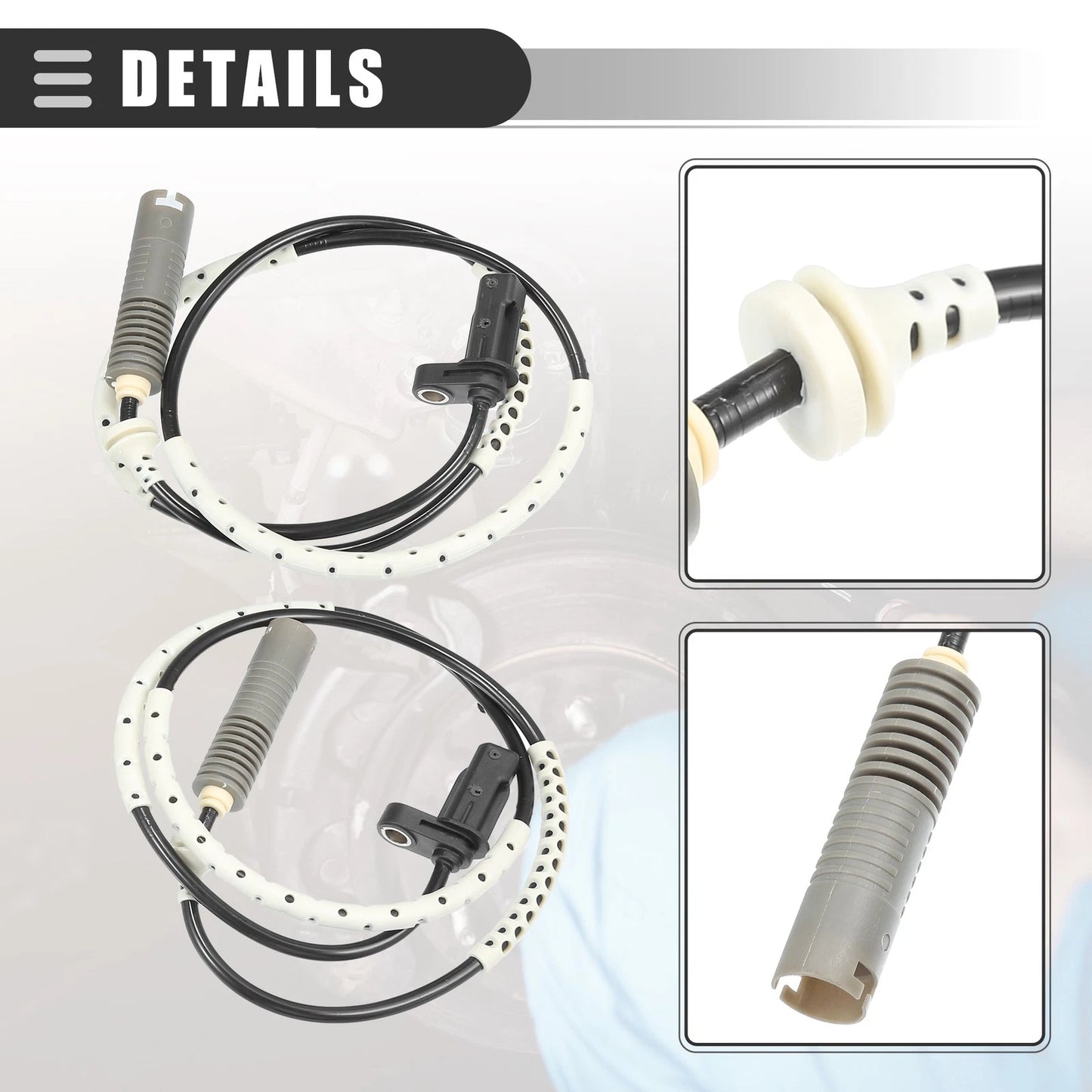 ABS Sensor Set for BMW 128i L6 3.0L E82 (2008-2013)