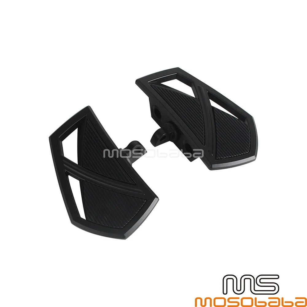 Black Footpeg Foot Pegs for Harley Softail Slim FLSL 107 LiveWire (2018-2023)