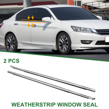 Front Left & Right Weatherstrip Window Seals for Honda Accord (2003-2007)
