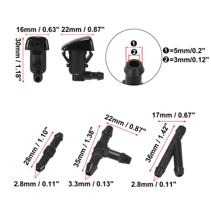 Windshield Washer Nozzles Kit for Ford Focus (2008-2009)