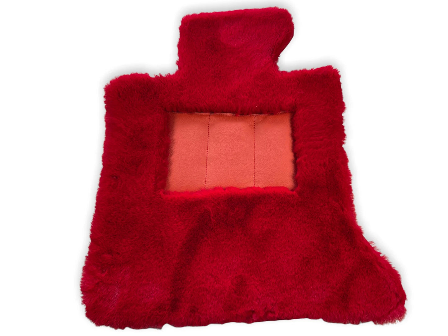Red Sheepskin Floor Mats for Rolls Royce Phantom (2003-2016)