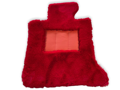 Red Sheepskin Floor Mats for Rolls Royce Phantom (2003-2016)