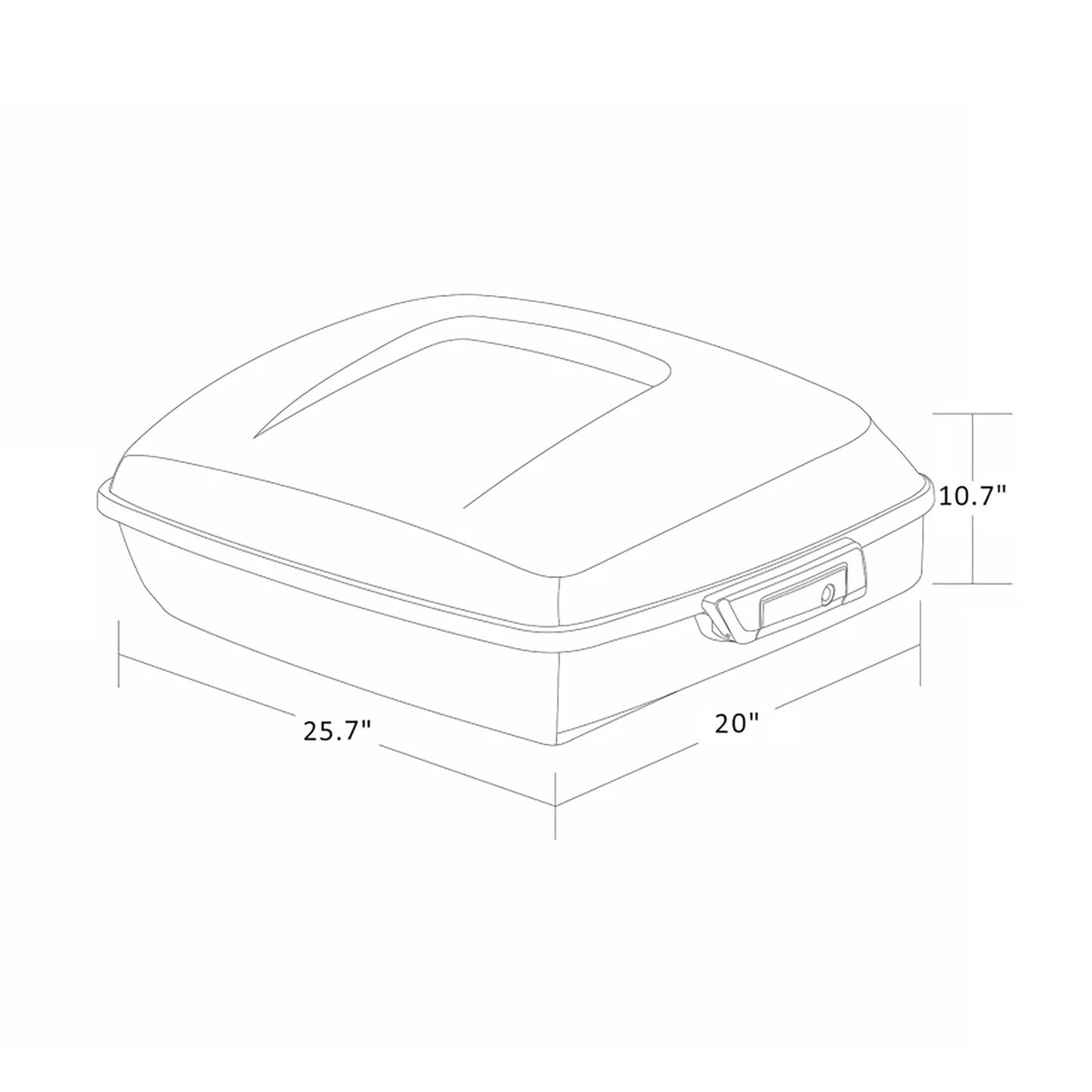 Trunk Luggage Mount Rack Base Plate for Harley Road Glide (2014-2025)