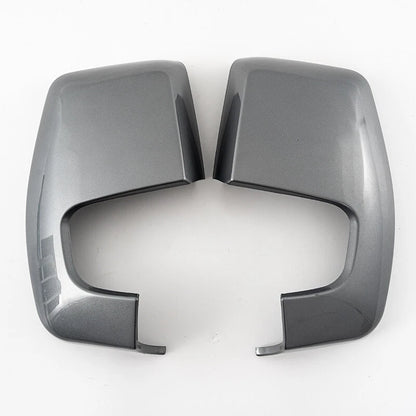 2 x Gray Rearview Mirror Cover Caps for Ford Transit Custom (2012-2023)