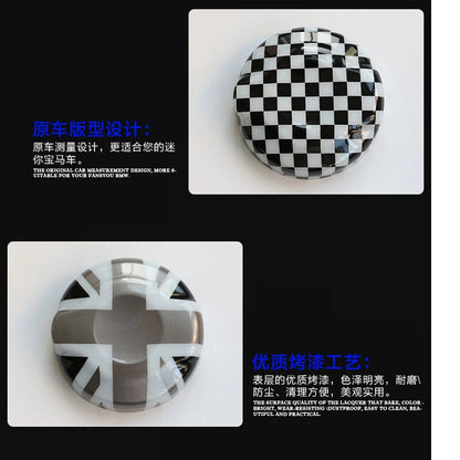 Car Union Jack Oil Fuel Tank Cap Cover Trim fit For Mini Cooper F55 F56 F57