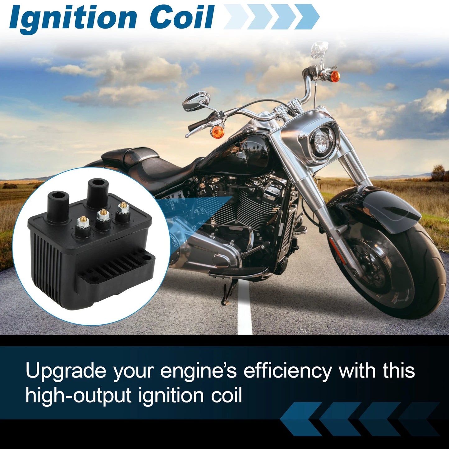 Ignition Coil for Harley 883 1200 Dyna Electra Glide