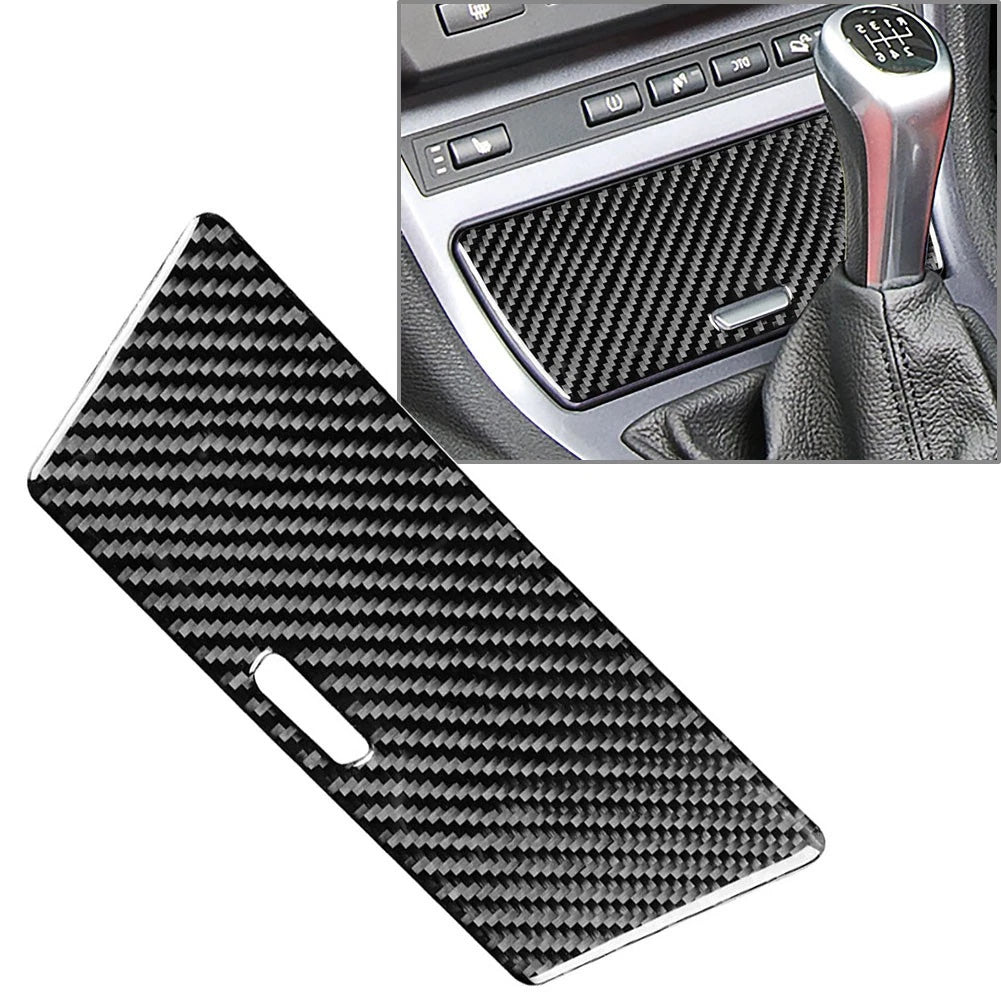 Carbon Fiber Gear Shift Storage Box Panel Cover for BMW X3 (2004-2010)