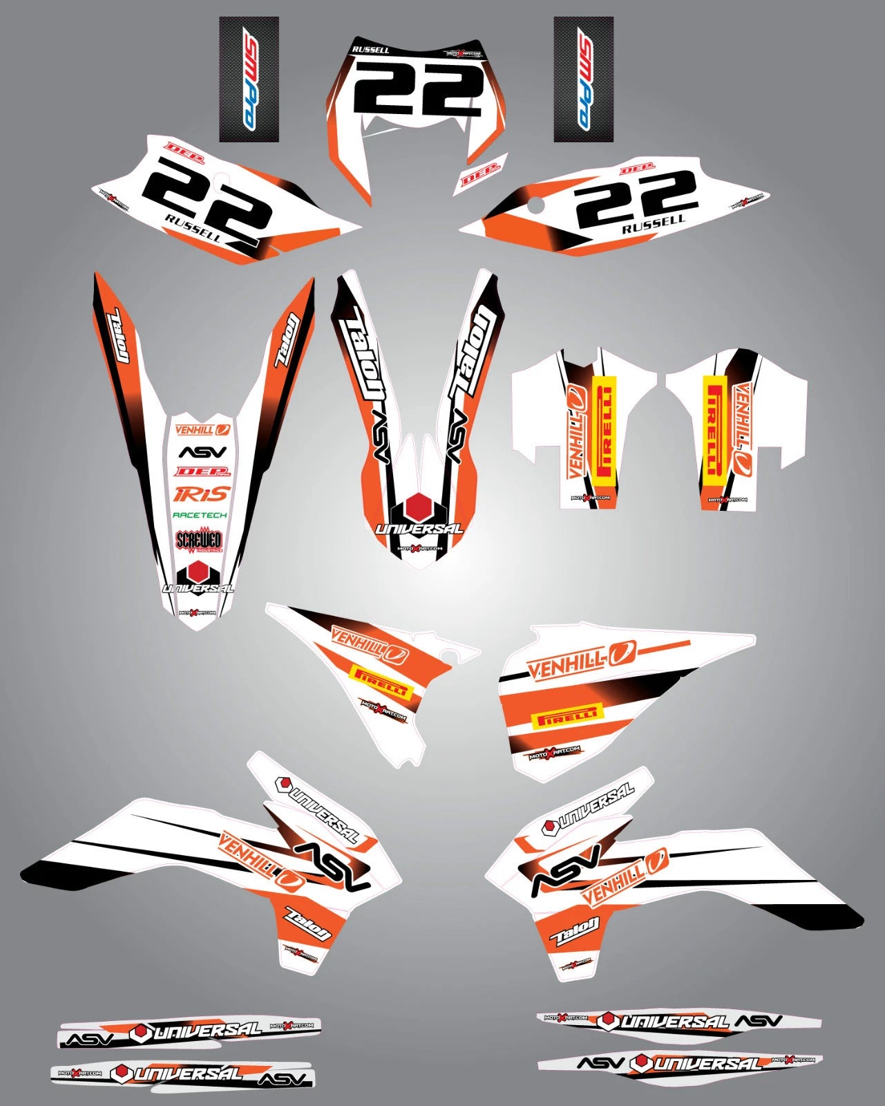 STORM Style Full Sticker Kit for KTM EXC XCF (2014-2015)