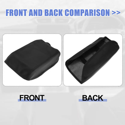 Microfiber Leather Armrest Cover for Honda CR-V (2017-2021) Black