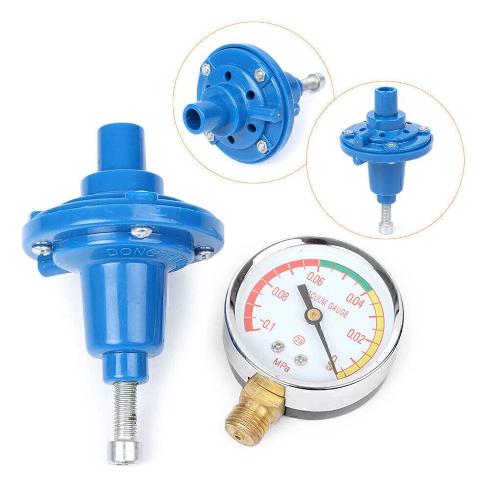 Vacuum Regulator & Gauge Tee Adapter for Pulsator Surge Devanal Milker Kit (N/A)