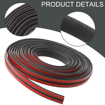Car Windshield Roof 5 m Black Rubber Seal Strip Edge Trim Weatherstrip for Car