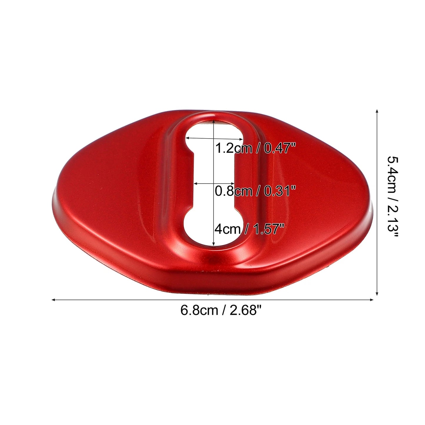 4 Pcs Door Lock Latch Covers for Ford Focus (2019-2021) Red