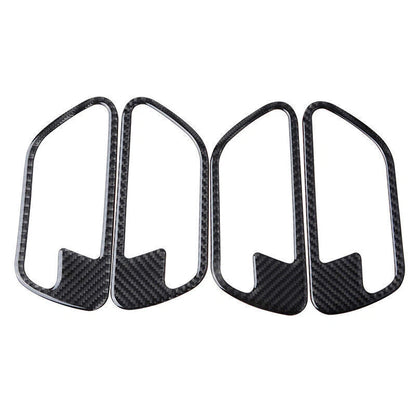 4 x Carbon Fiber Door Handle Panels Decals for BMW F30 F34 (2012-2019)