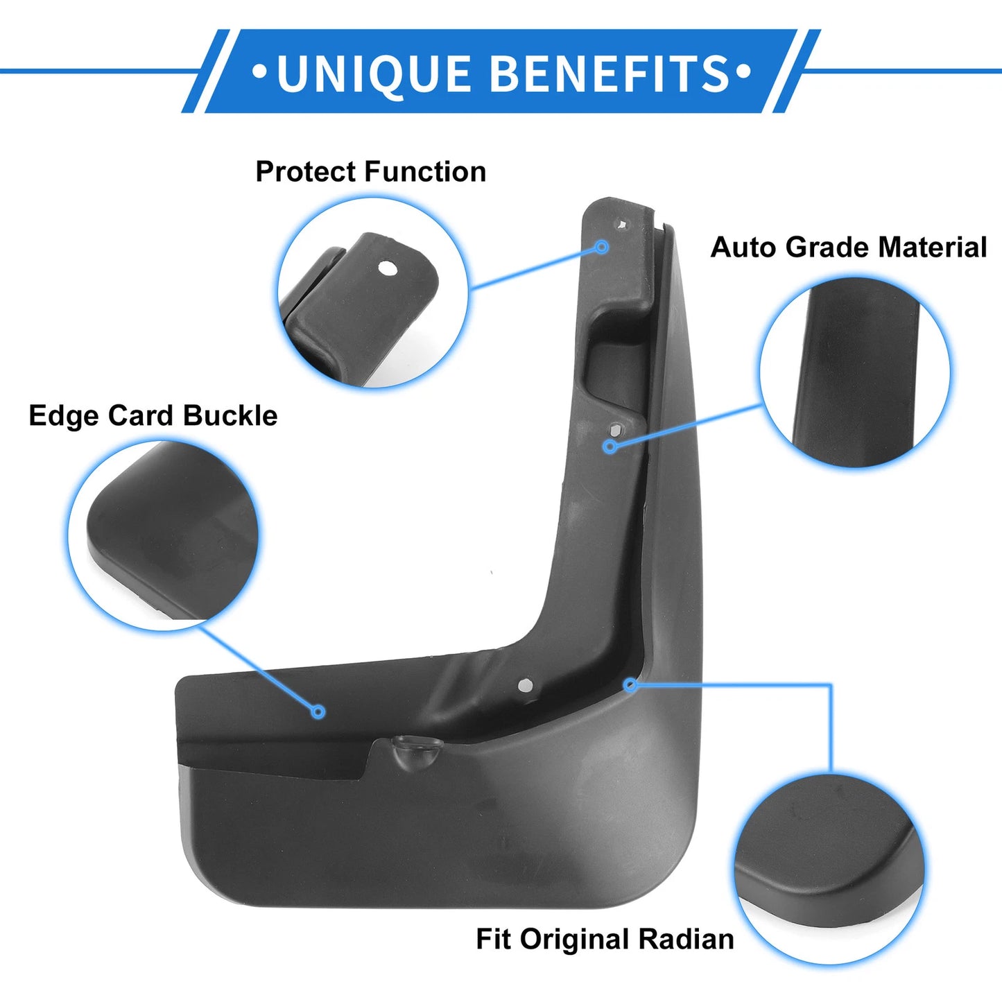 Mud Flap Splash Guards for Ford Mondeo MK5 (2013-2022)