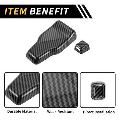 Rear Window Hinge & Nozzle Decals for Jeep Carbon Fiber Pattern (Fits All Years)