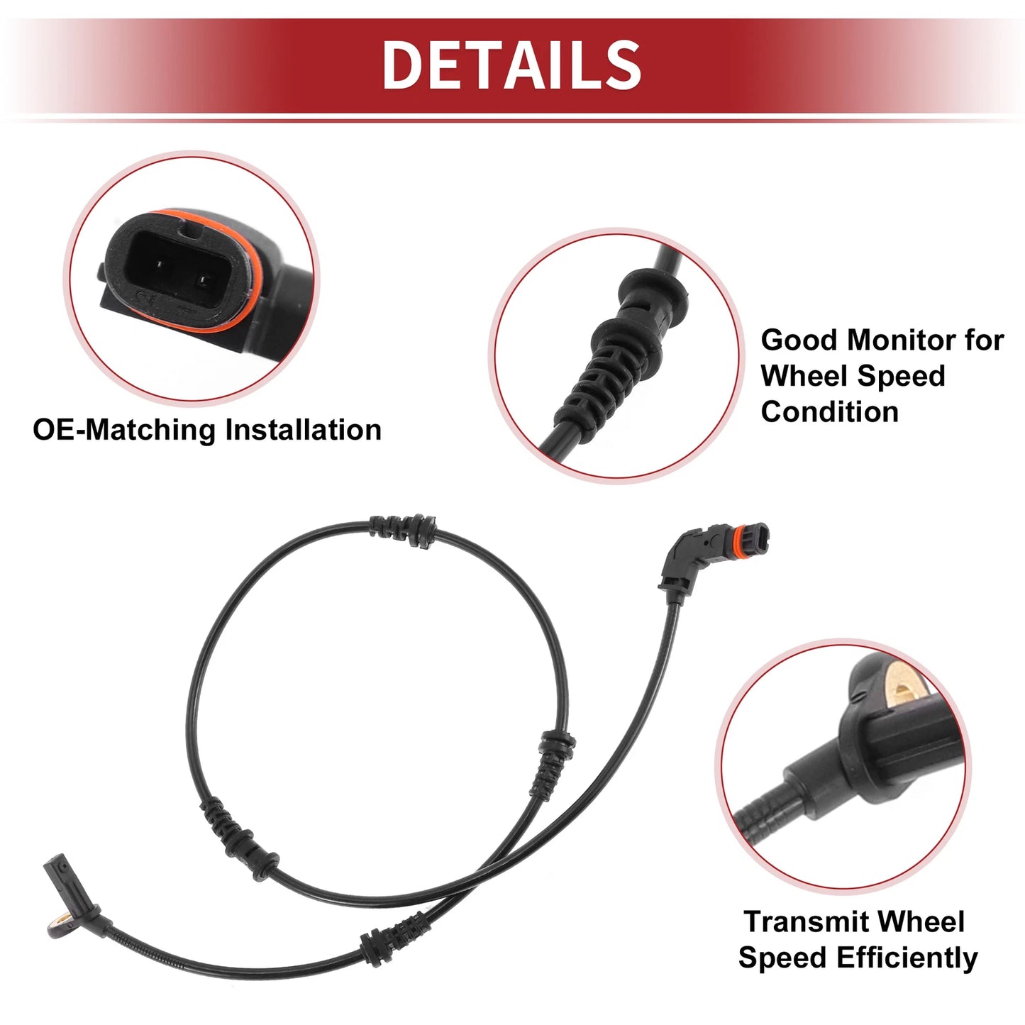 ABS Wheel Speed Sensor for Mercedes-Benz ML350 (2006-2011)