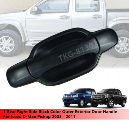 Rear RH Black Door Handle for Isuzu Dmax (2003-2011)