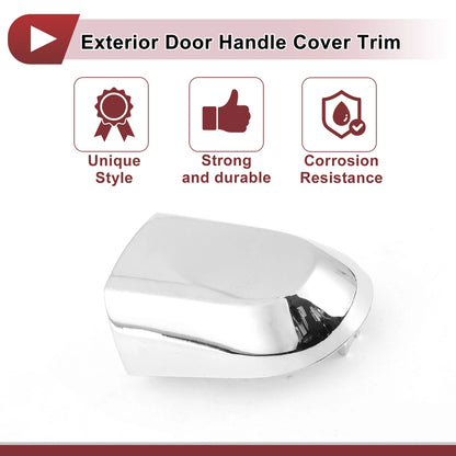 Exterior Door Handle Cover Trim for Kia Sorento (2011-2015) Silver Tone