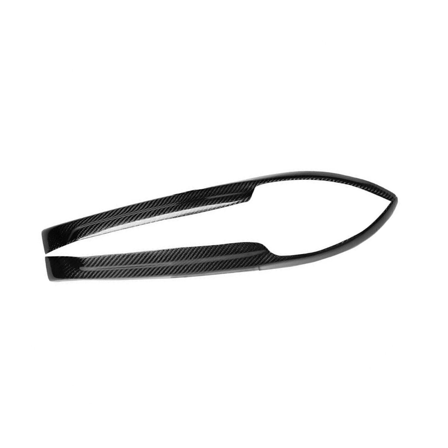 2 x Carbon Fiber Fog Light Covers for Mitsubishi EVO (2003-2007)