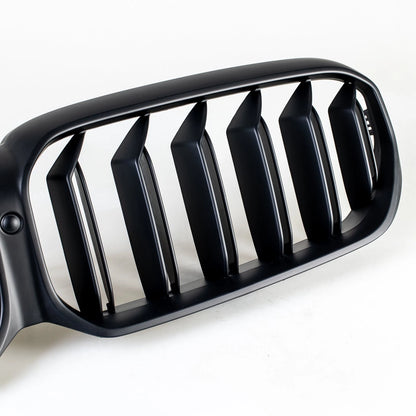Matte Black Double Rib Grille for BMW G30 G31 (2021-2023)