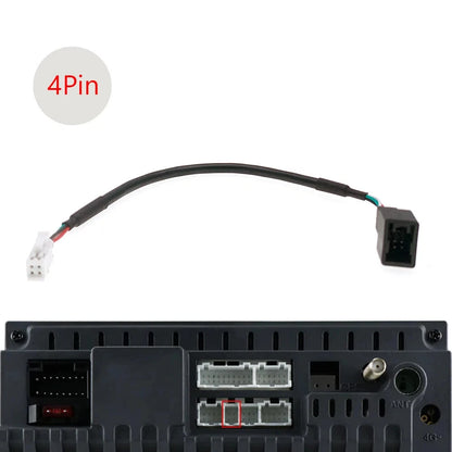 4 Pin 6 Pin Car Radio Wire Harness Adapter for Mitsubishi Pajero ASX (2018)