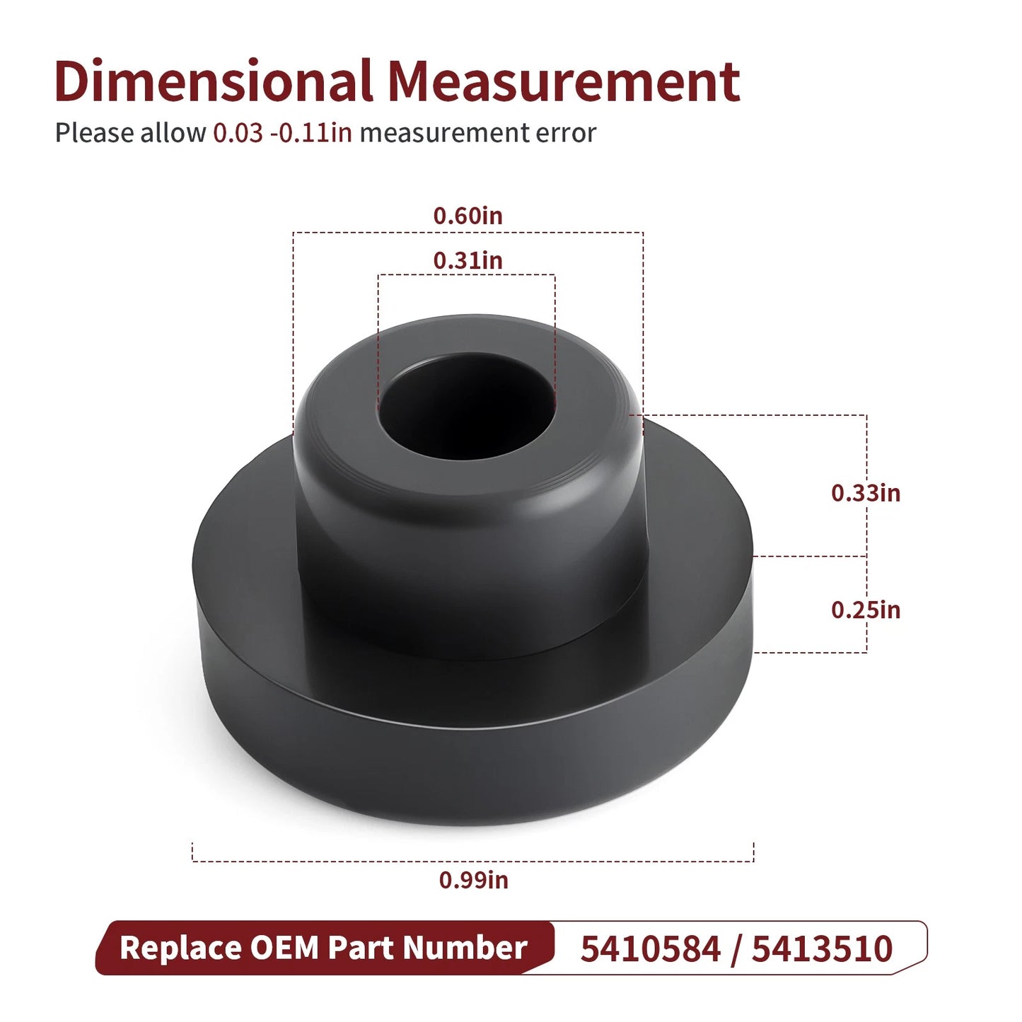 Rubber Radiator Mount Bushing for Polaris Sportsman/Magnum/RZR (PAIR)