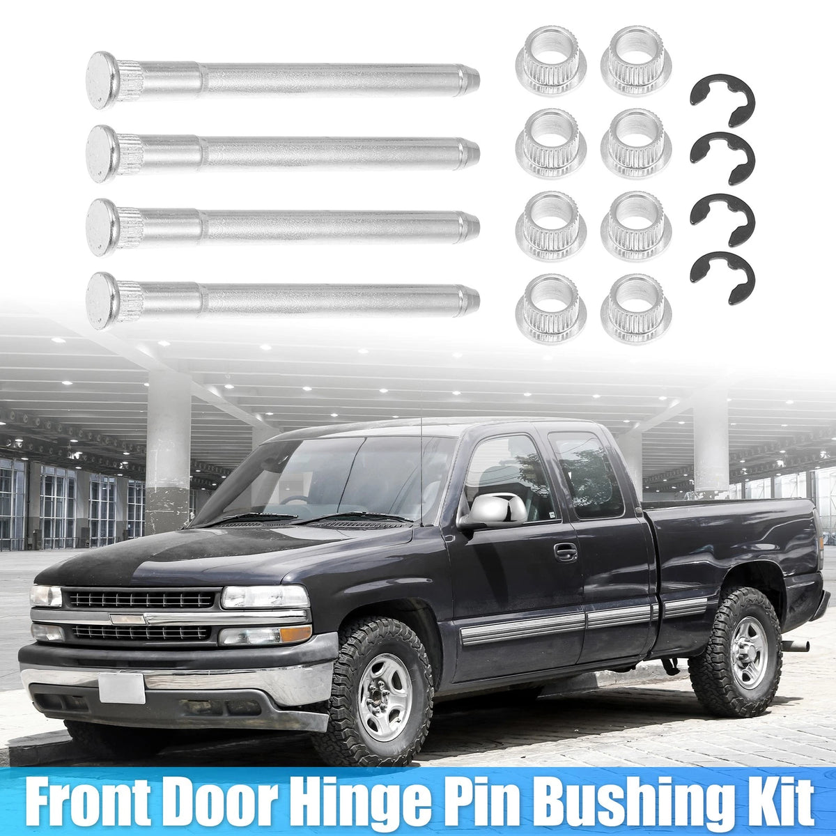 Set Door Hinge Pin and Bushing Repair Kits for Chevy S10 Pickup (1995 - 2004)