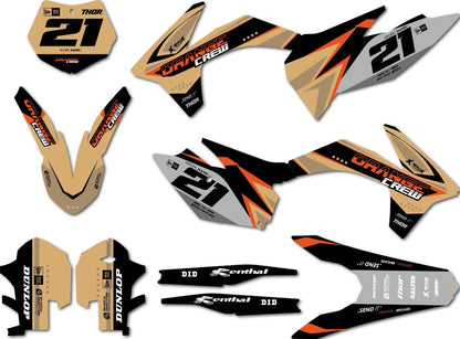 TERRA Style Custom Decal Kit Stickers for KTM SXF 350 (2011-2012)