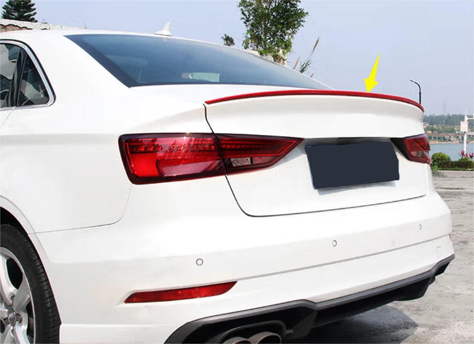 Rear Boot Spoiler Wing Unpainted for Audi A3 Sedan (2014-2020)