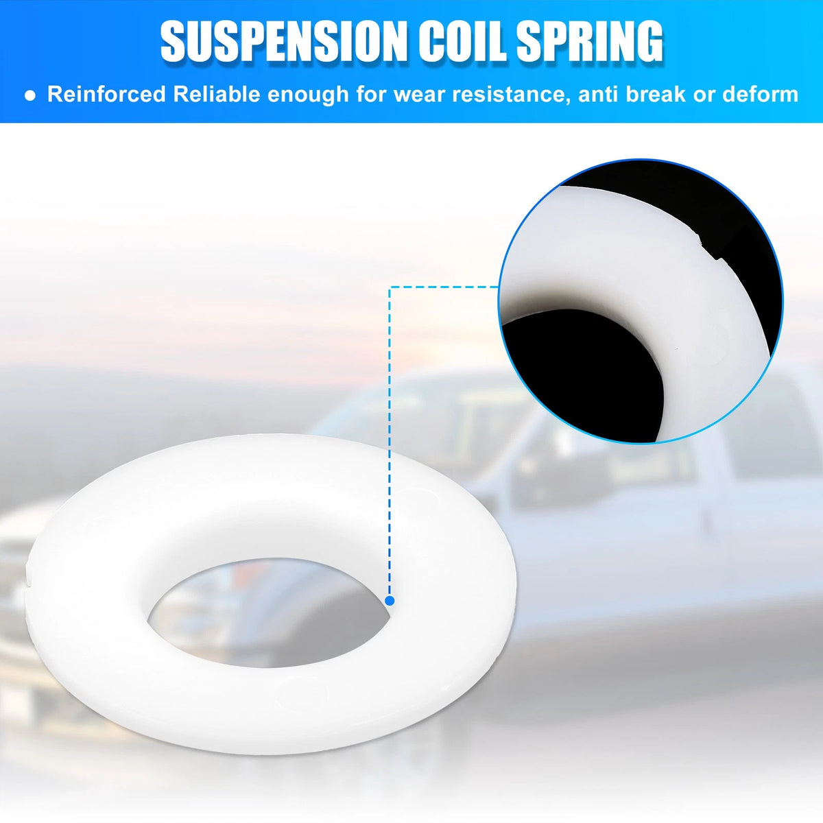 2 x Front Lower Suspension Coil Spring Insulators for Ford F150 F250 (1997-2003)