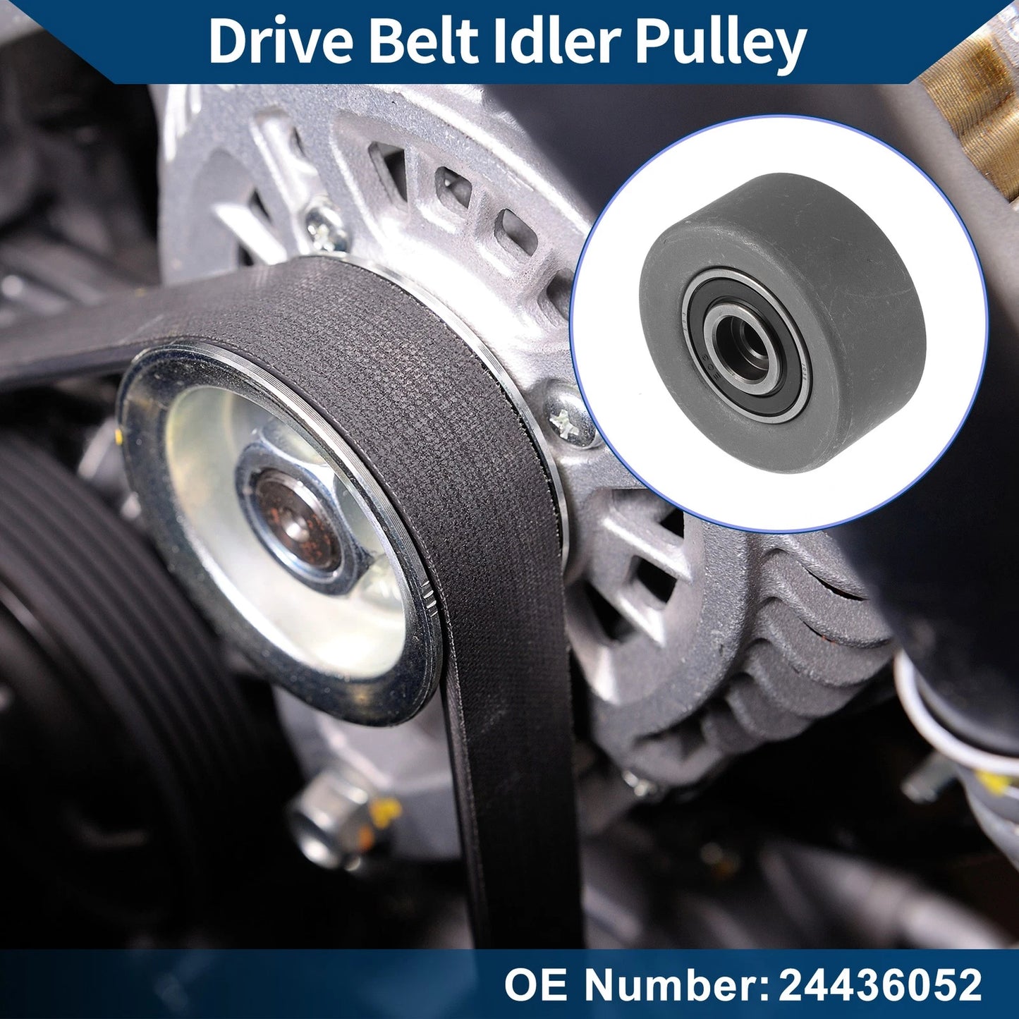 Drive Belt Idler Pulley for Chevrolet Sonic (2012-2018) 1 Pc