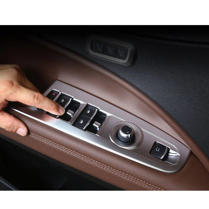 Window Switch Buttons Knob Cover Interior Trim For 17-18 Alfa Romeo Stelvio