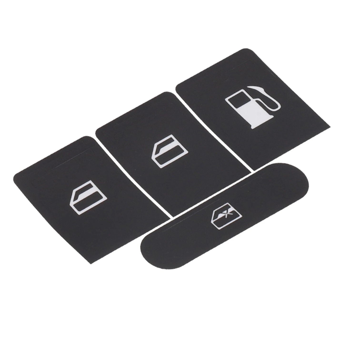 Sticker Set Black Overlay for Window Buttons Golf V Passat