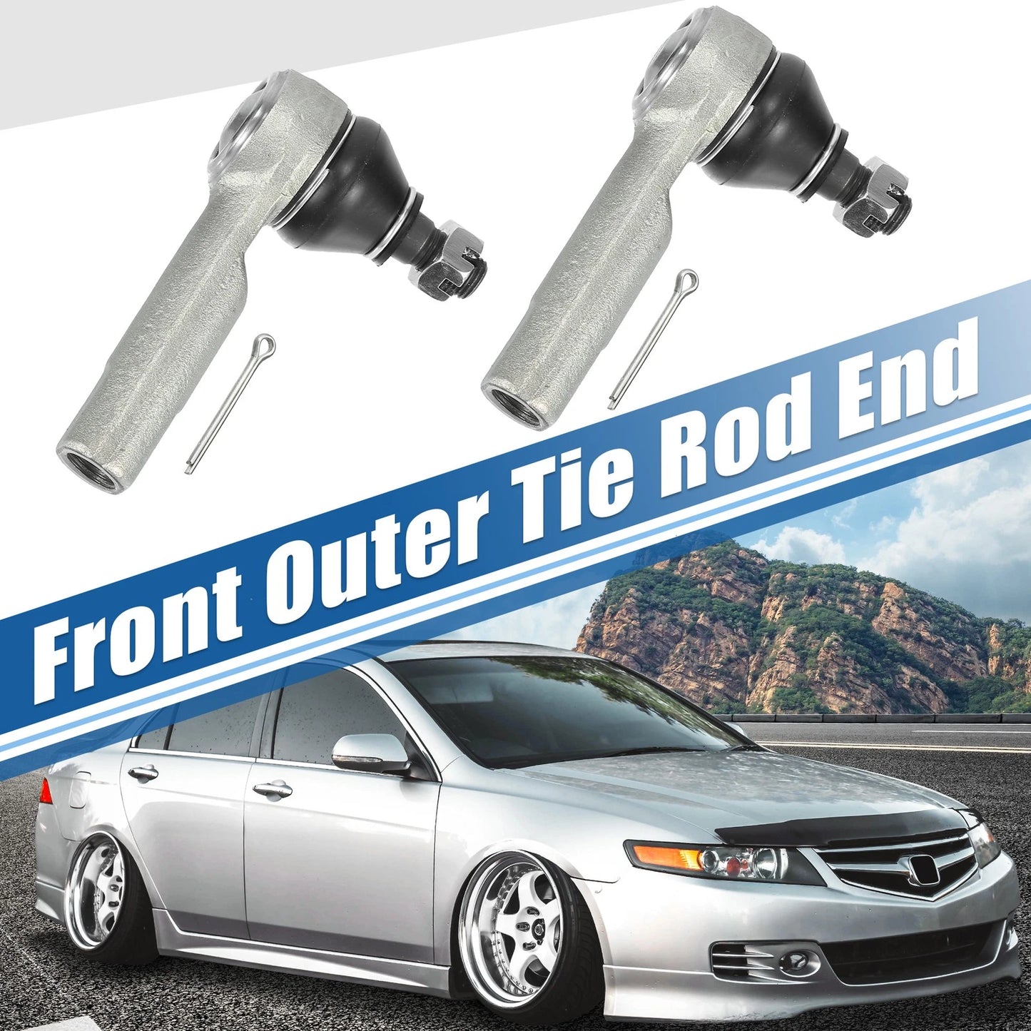Front Outer Tie Rod End Links for Nissan Altima