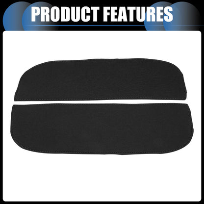 1 Pair Armrest Protector Cover Pad for BMW X5 X6 (2010-2018) Neoprene Black