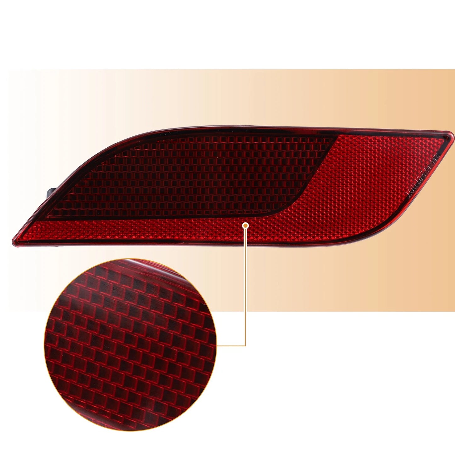 Driver Side Rear Bumper Reflector for Jeep Compass (2017-2023) - ABS Red