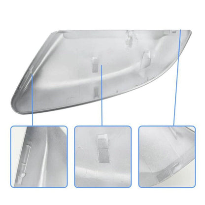 Silver Left Driver Side Rearview Mirror Cap Cover for Honda Civic (2016-2020)