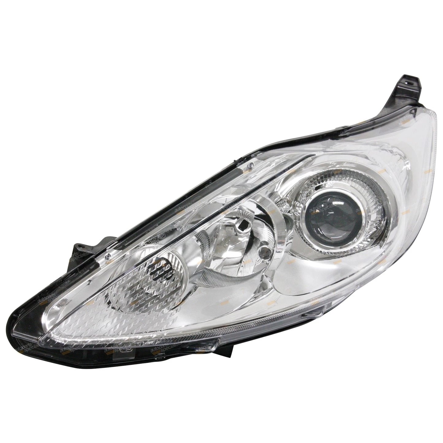 Left LH Chrome Projector Headlight for Ford Fiesta Zetec Hatch (2009 - 2013)